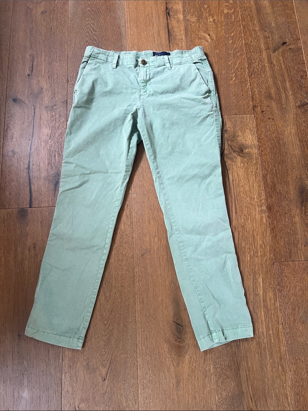 GAP Ankle Chino Pants in Light Sage Green Size 6